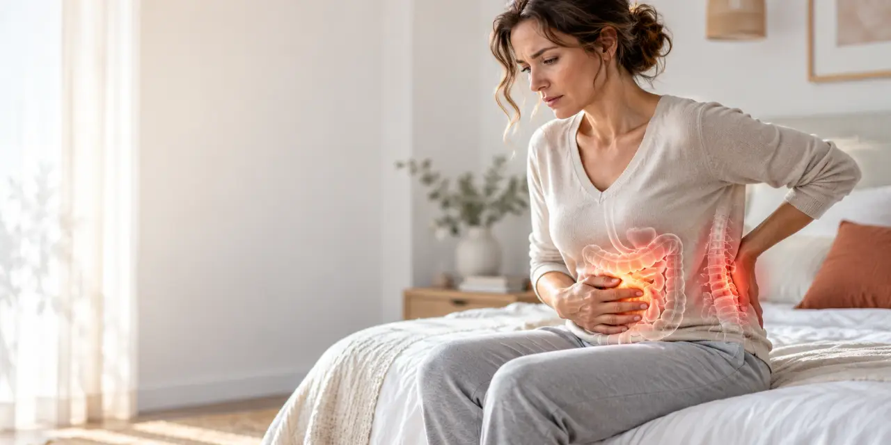 Brûlure intestinale et mal de dos : les signes qui orientent, ceux qui alertent